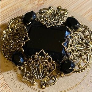 Beautiful black vintage brooch